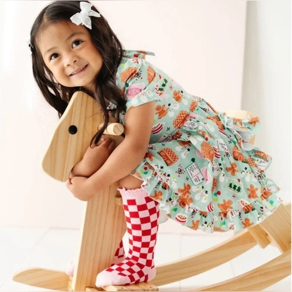 little STOCKING Merry & Bright Knee High Sock 3-Pack